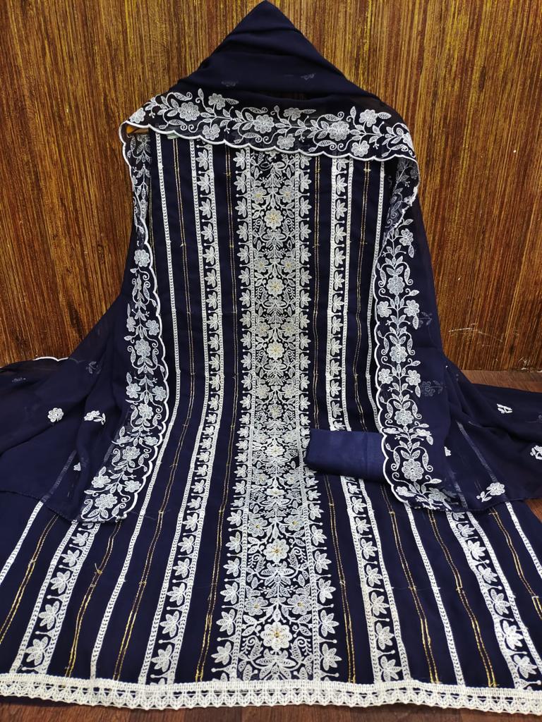 DS Designer Festive Wear Wholesale Georgette Dress Material